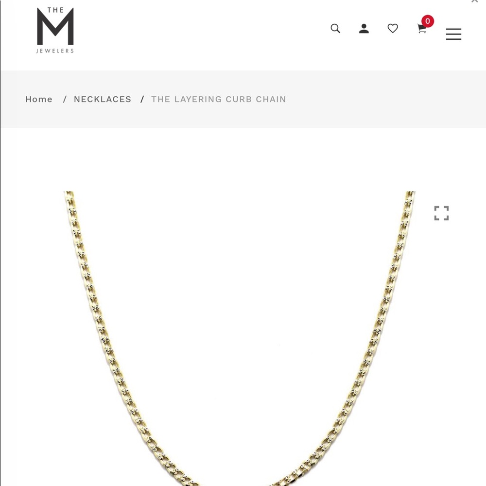 The M Jewelers Layering Curb Chain